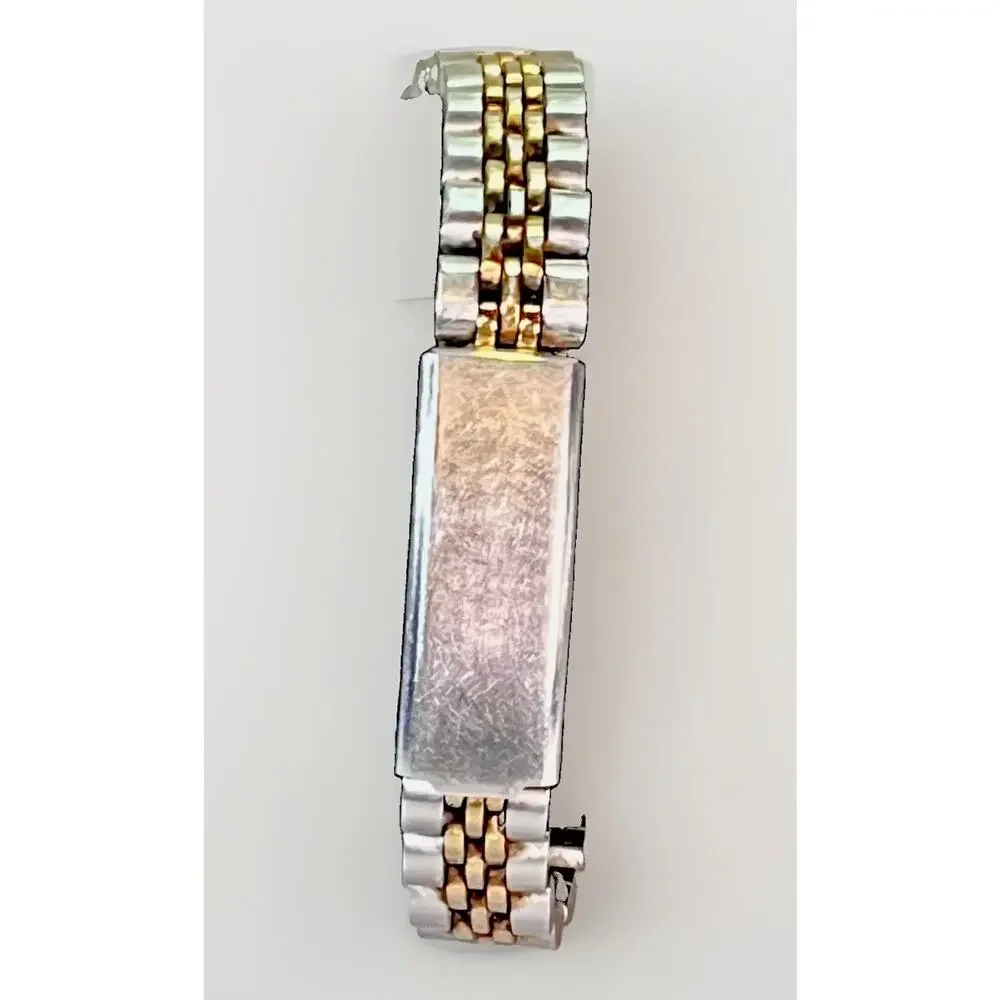 Vintage Timex Indiglo Women’s Watch Silver/Gold Tone Date Presidential Bracelet